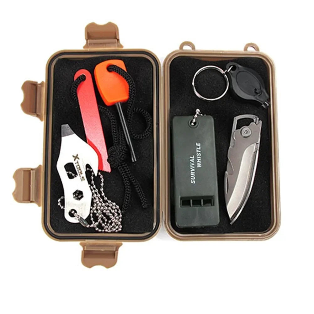 Small EDC-Tool Airtight Waterproof Plastic Box Portable Shockproof Sealed Containers Outdoor Travel Camping Survival Box