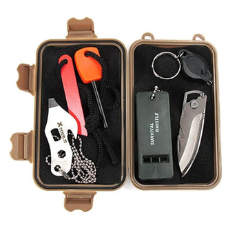 Small EDC-Tool Airtight Waterproof Plastic Box Portable Shockproof Sealed Containers Outdoor Travel Camping Survival Box